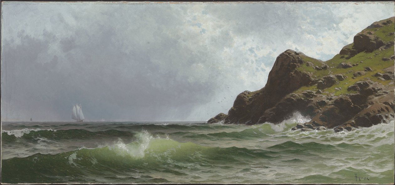 Segling utanför kusten av Alfred Thompson Bricher
