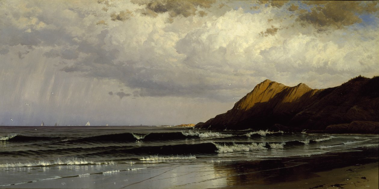 Time and Tide, ca 1873 (olja på duk) av Alfred Thompson Bricher