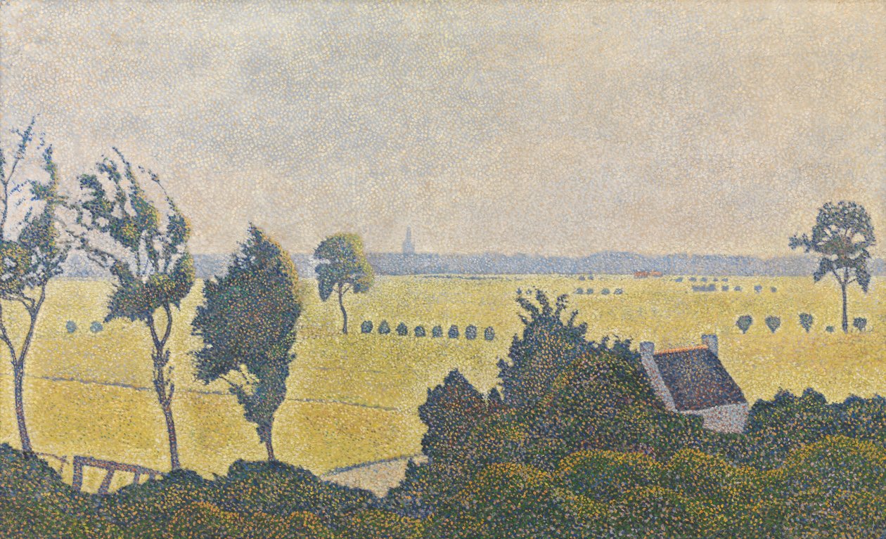Landskap i Västflandern av Alfred William (1854 1930) Finch