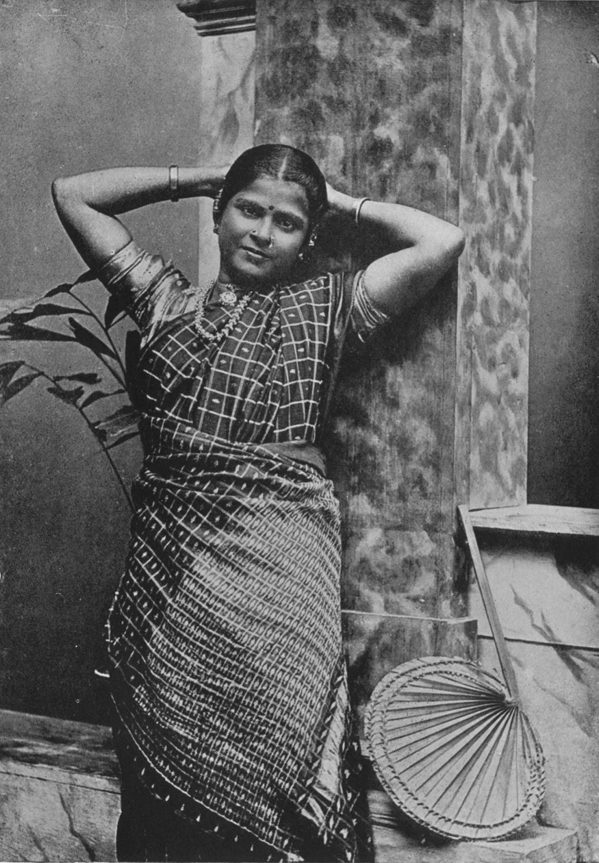 Tamilsk dam i hög kast, c1890, 1910 av Alfred William Amandus Plate