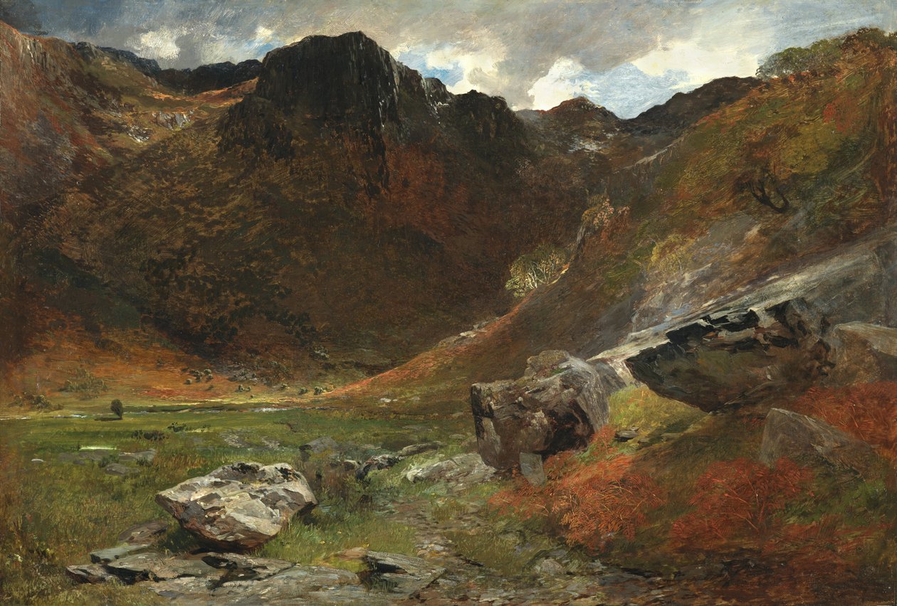 En sumpig Glen från Nature av Alfred William Hunt