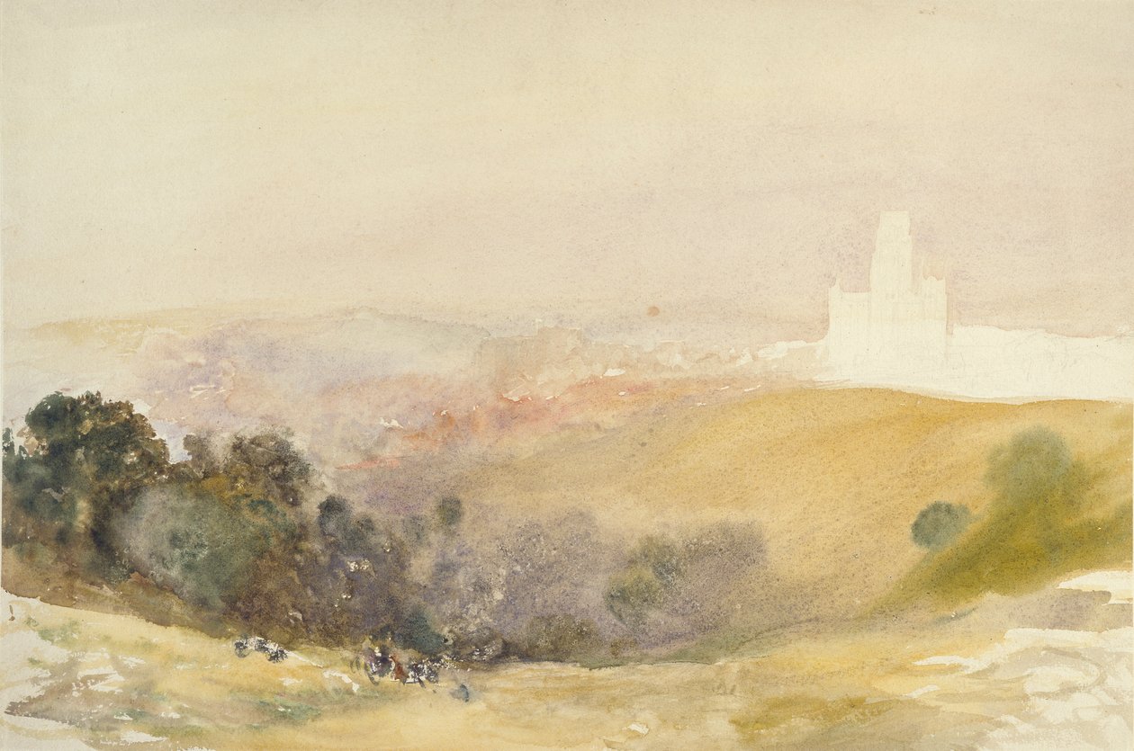 Durham från Red Hills, 1866-1880 av Alfred William Hunt