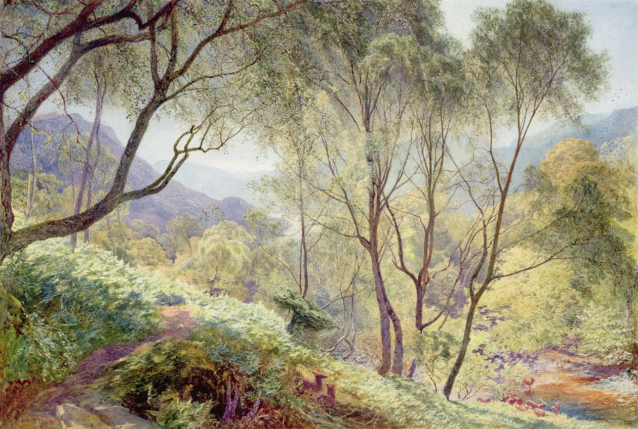 Ullswater från Gowbarrow Park, 1864 av Alfred William Hunt