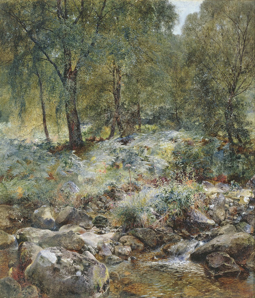 När löven börjar vända, 1856 av Alfred William Hunt