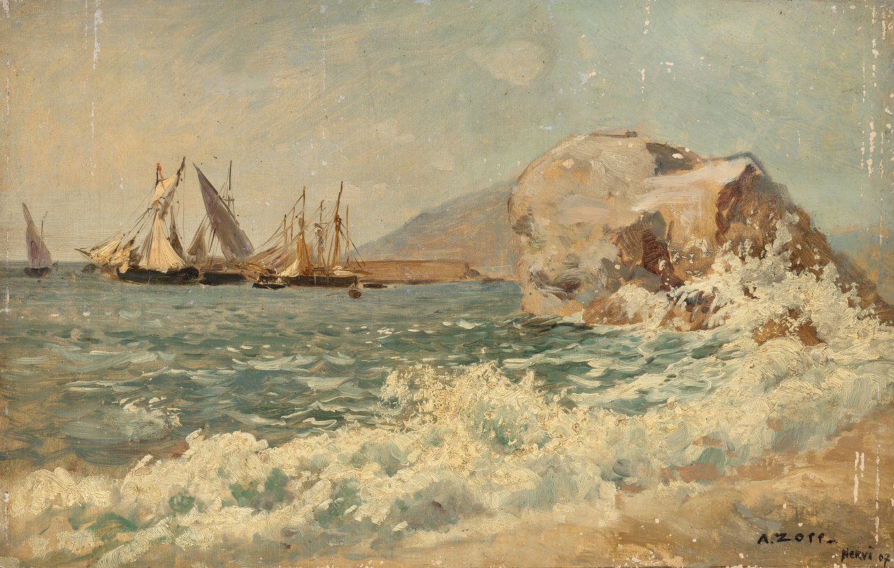 Surfa på Nervi av Alfred Zoff