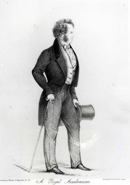 En kunglig akademiker, ett porträtt av Charles Landseer (1799-1879), pub. av Thomas McLean, 1843 av Alfred d Orsay