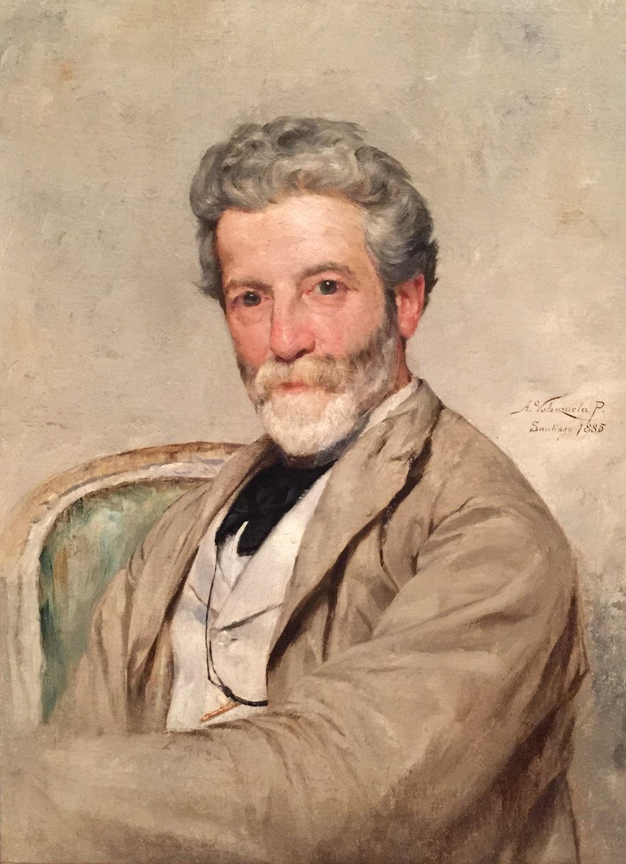 Retrato del pintor Giovanni Mochi av Alfredo Valenzuela Puelma
