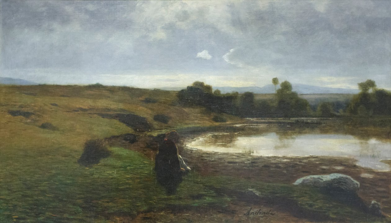 En morgon i Creys, ca 1863 (olja på duk) av Alfredo D