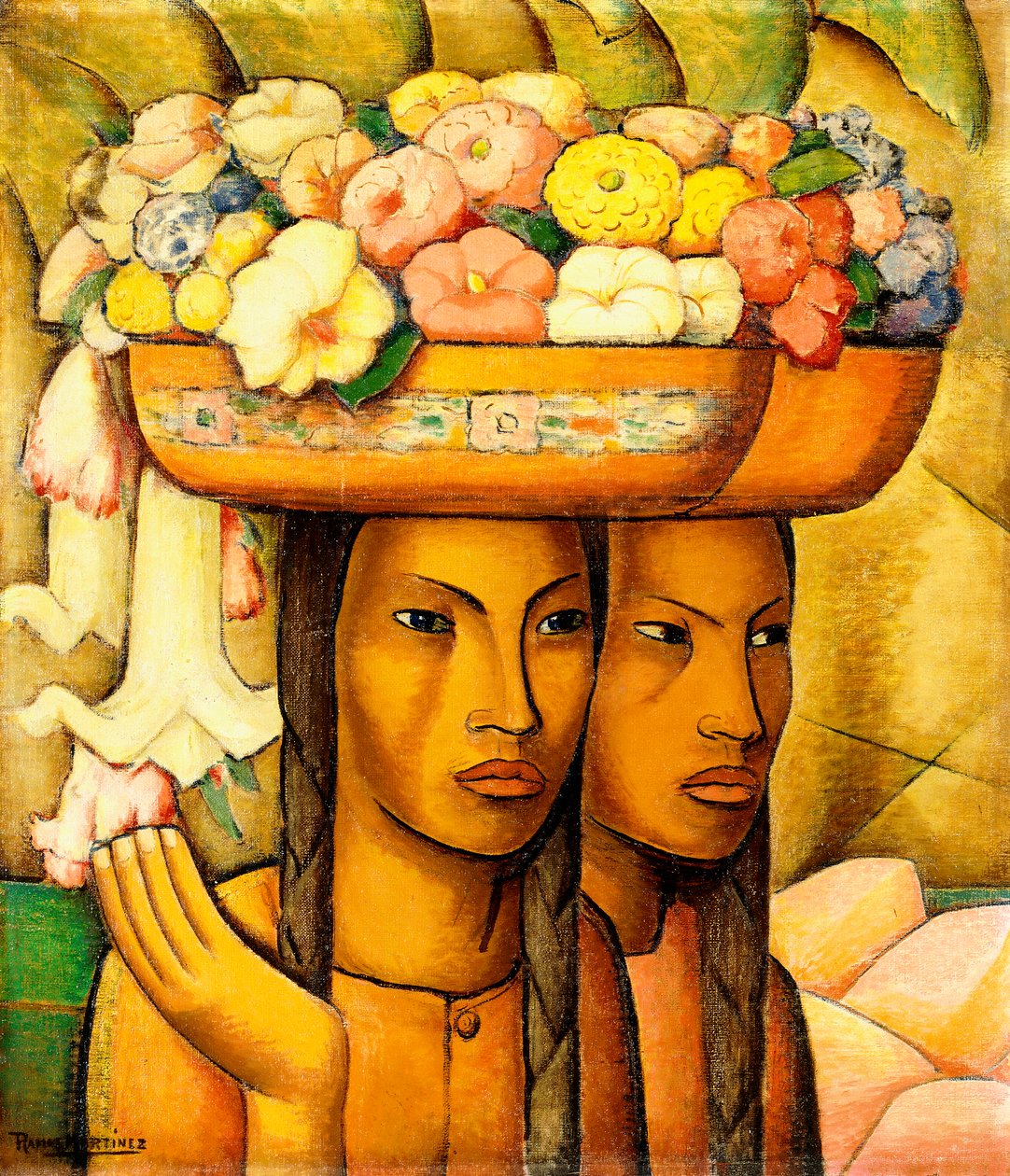 Blomsterförsäljare av Alfredo Ramos Martinez