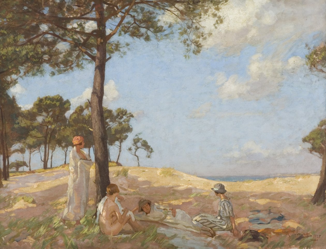 Badgäster, Pas de Calais av Algernon Mayow Talmage