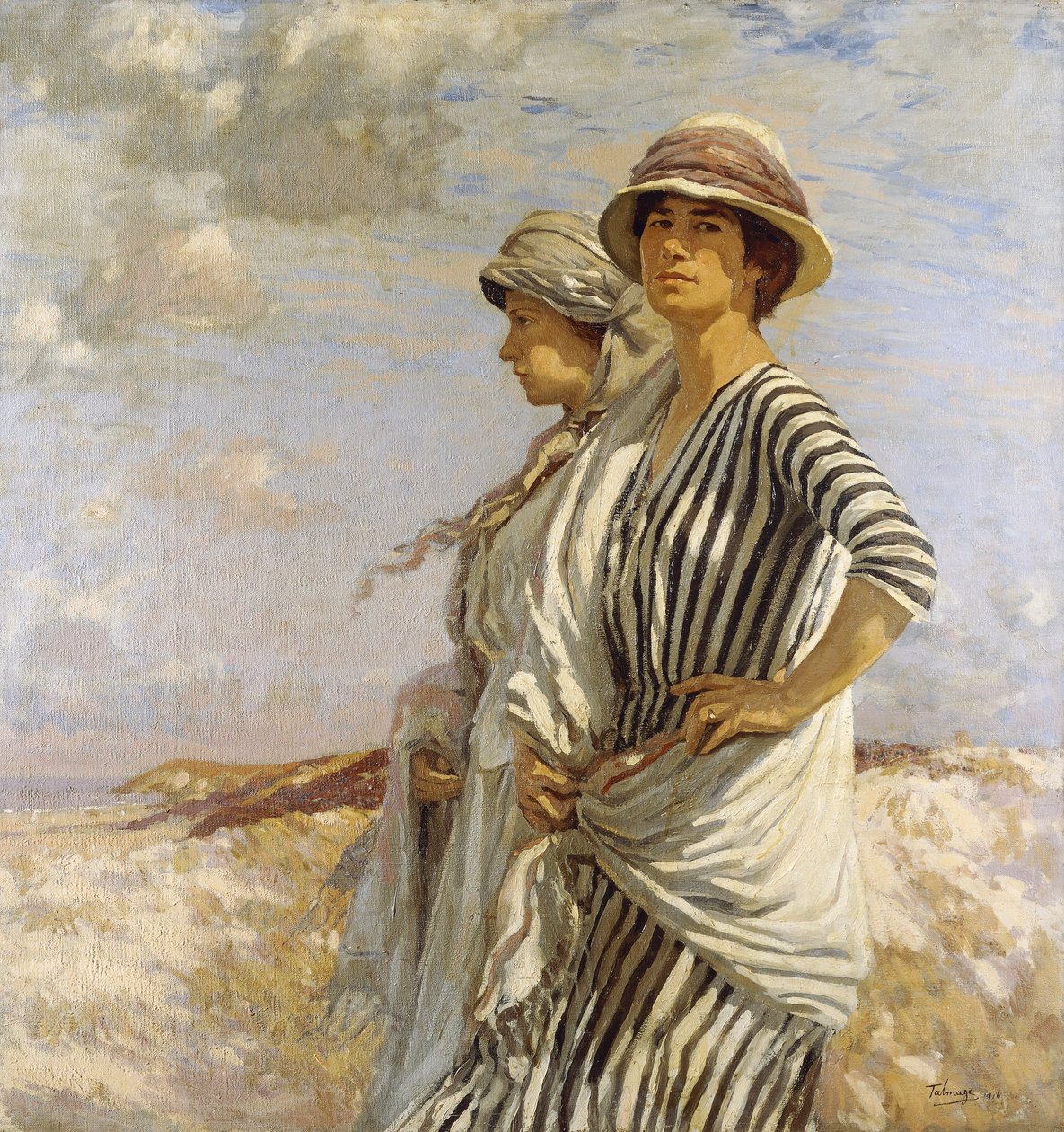 Mrs Talmage och en vän av Algernon Mayow Talmage