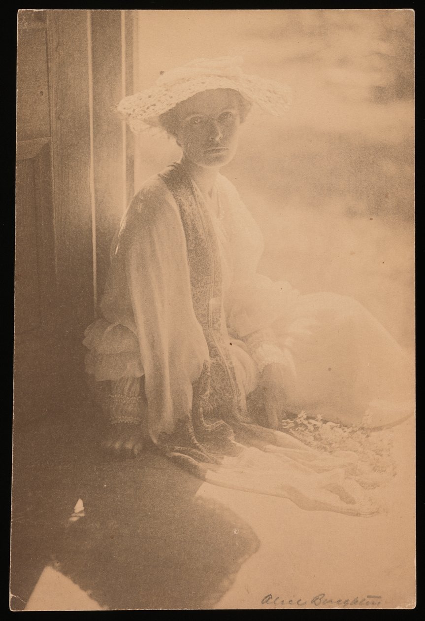 Alice Broughton foto av Agnes Pelton (s/v foto) av Alice Boughton