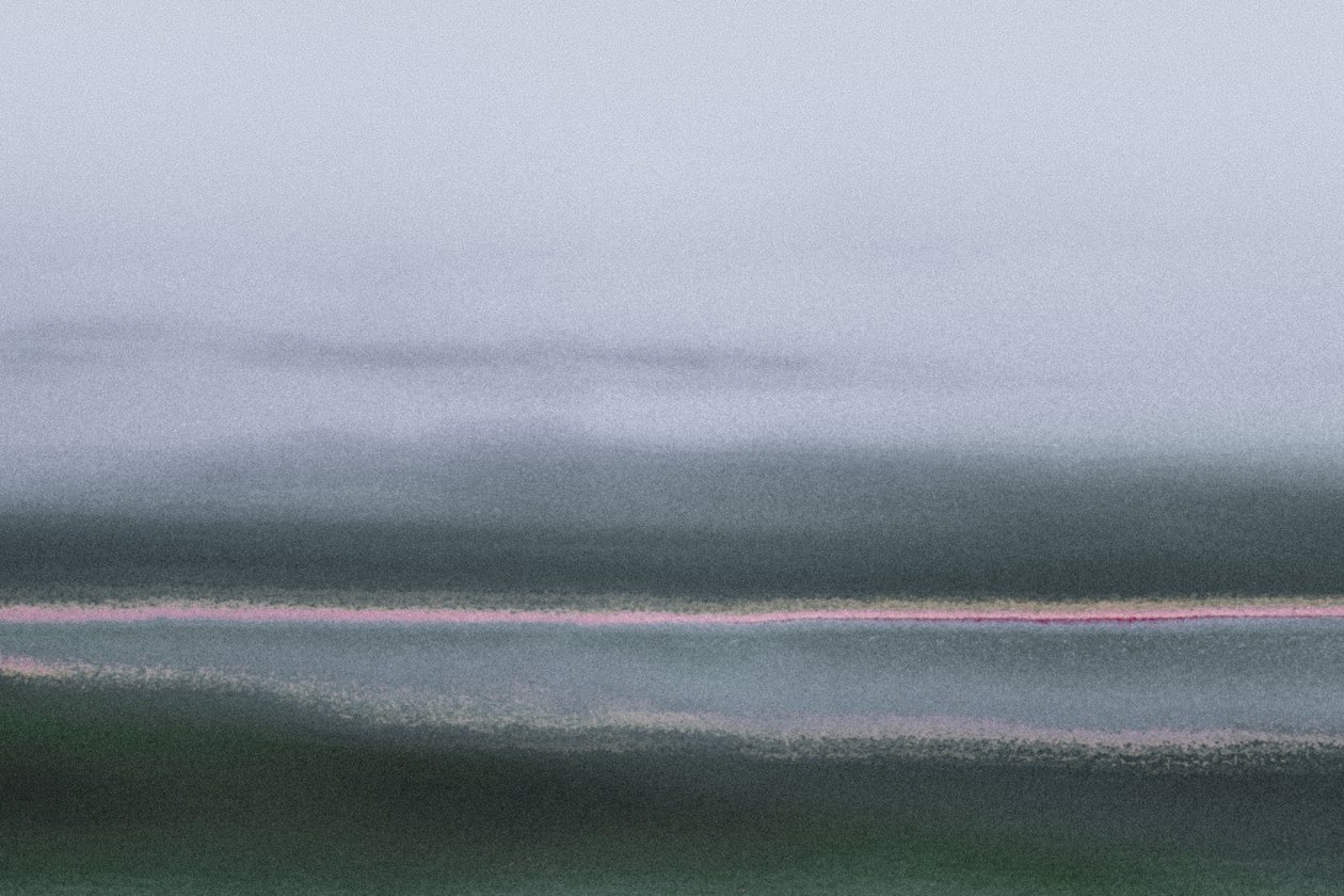 Verdant, från serien Conyer Reach, 2020 (handmålat fotografi) av Alice Gur Arie