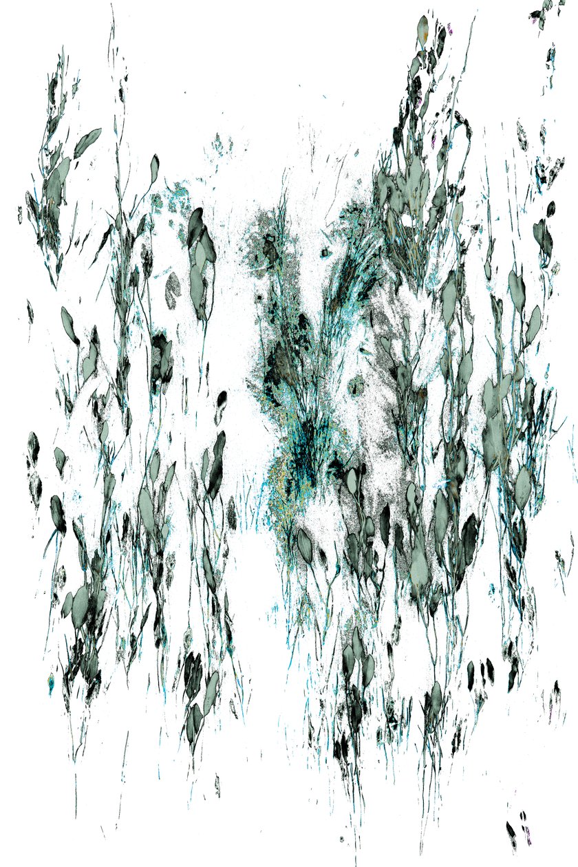 Whispers of the Stream, 2017 (handmålat fotografi) av Alice Gur Arie