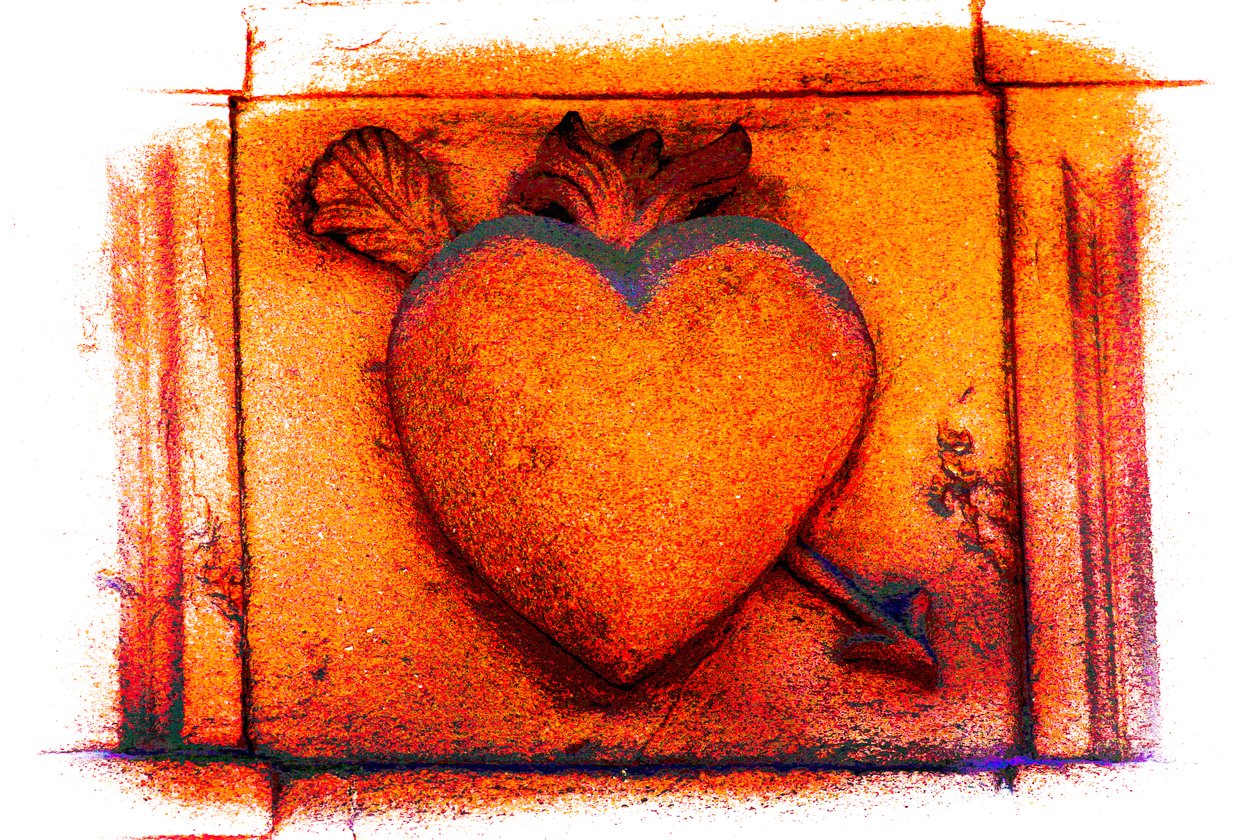 Georgian Heart, från serien Hearts, 2018 (fotografi) av Alice Gur Arie