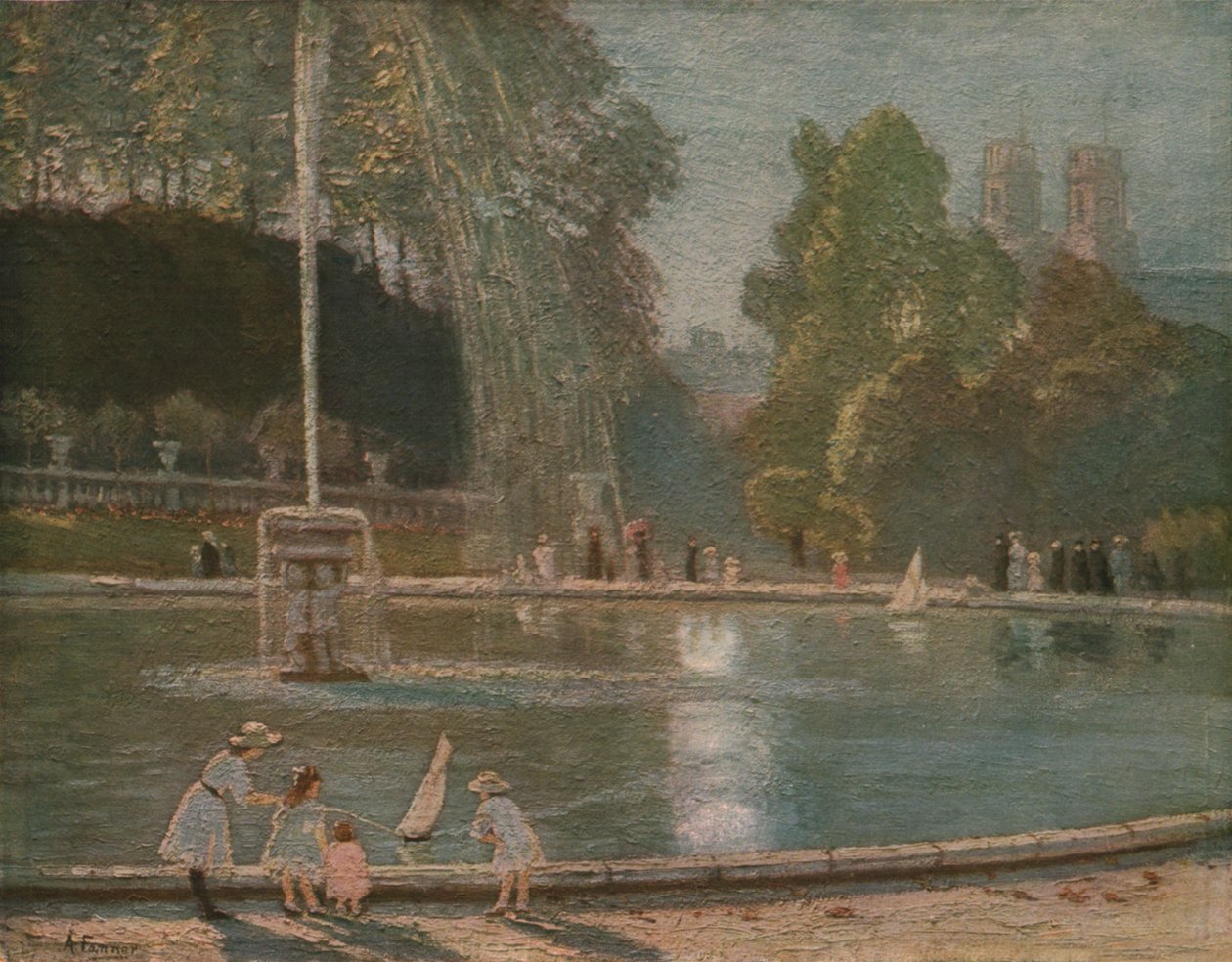 La Fontaine, sent 1800-tidigt 1900-tal, c1930. av Alice Maud Fanner