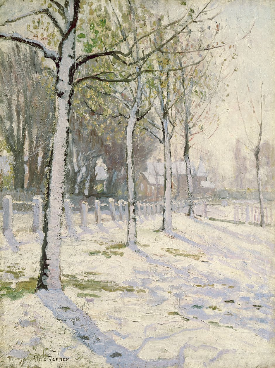 Poplar i snön av Alice Maud Fanner