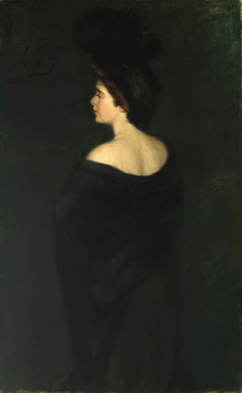 Laura i svarta, 1899. av Alice Pike Barney