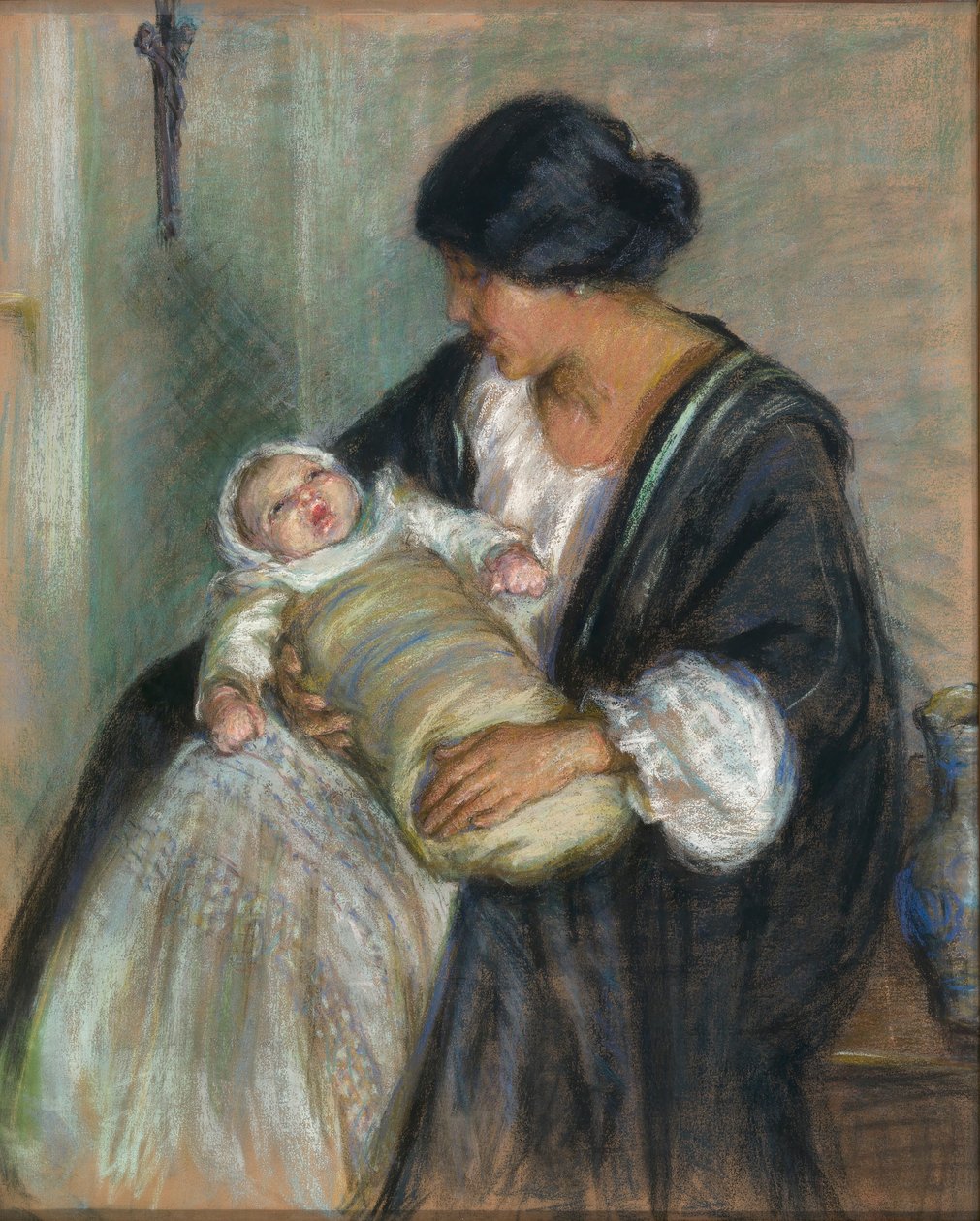 Mor och gråtande barn av Alice Pike Barney