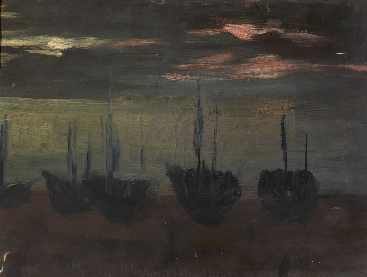 Ships in Moonlight, n.d. av Alice Pike Barney
