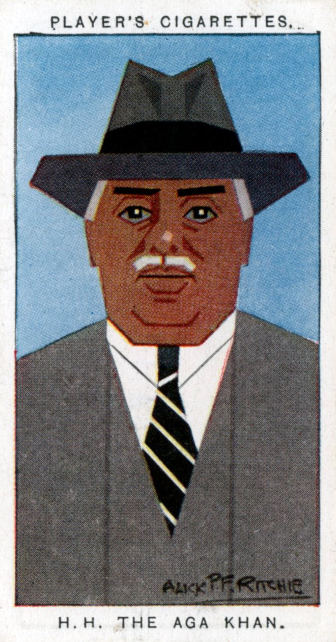 Aga Khan III Mohammed Shah, ledare för Ismailis, 1926. av Alick P. F. Ritchie