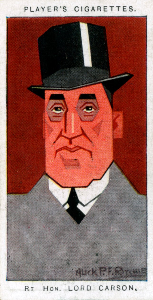 Edward Carson, 1st Baron Carson, Ulster ledare och advokat, 1926. av Alick P. F. Ritchie