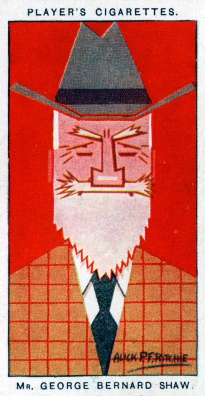 George Bernard Shaw, irländsk dramatiker, 1926. av Alick P. F. Ritchie