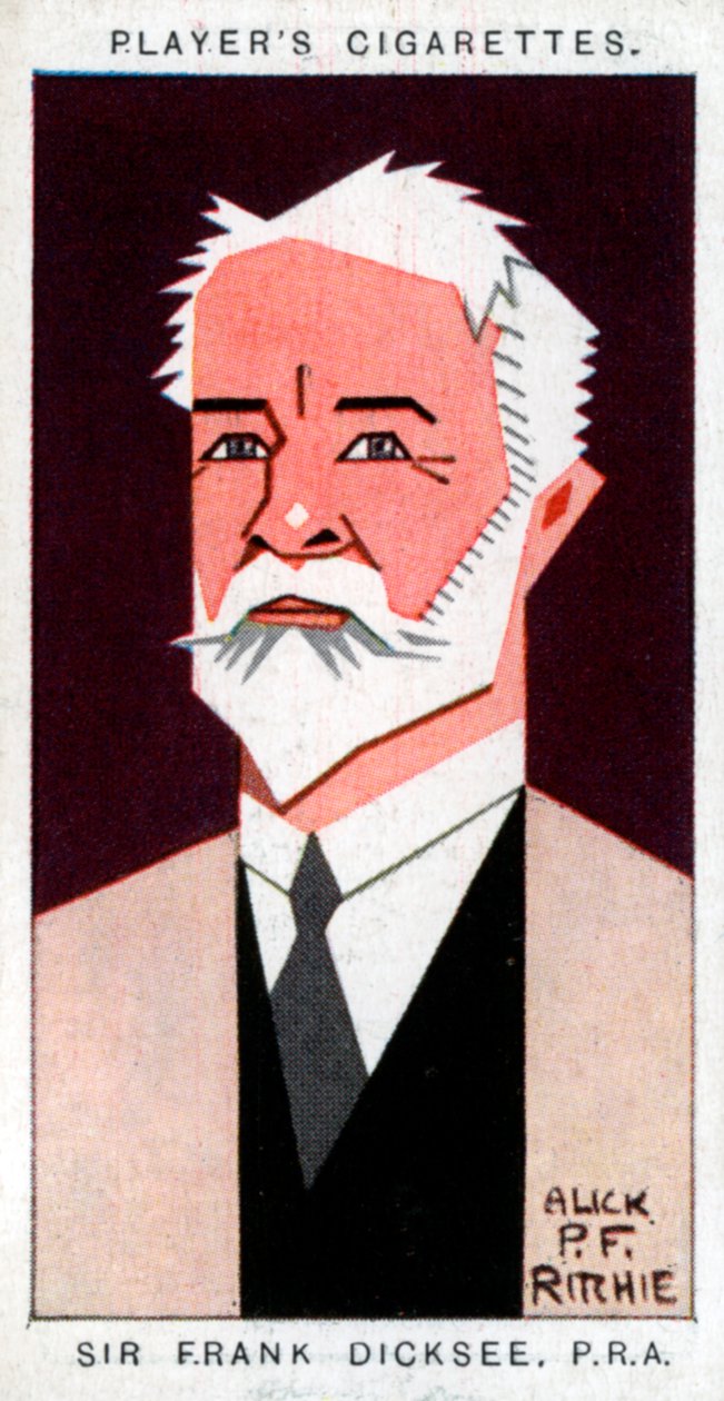 Sir Francis Bernard Dicksee, brittisk målare, 1926. av Alick P. F. Ritchie