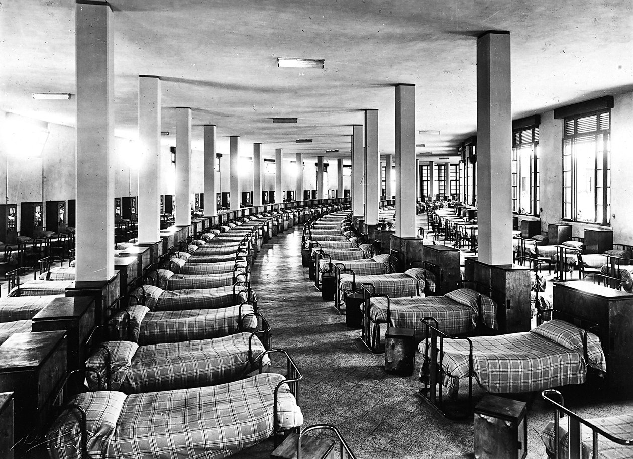 Villa Rosa Maltoni Mussolini: sovsal (s/v foto) av Fratelli Alinari