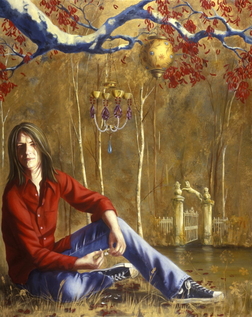 Calvin (acrylic & oil on canvas) av Alix Contemporary Artist Soubiran Hall