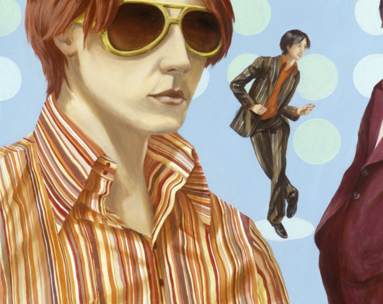 Disco 2000 (2) (acrylic on canvas) av Alix Contemporary Artist Soubiran Hall