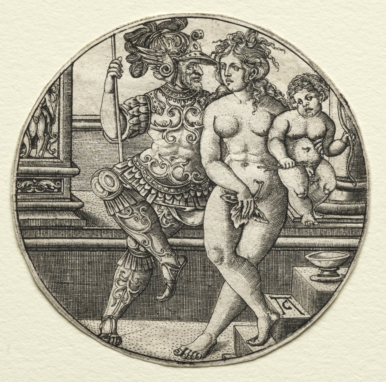 Mars, Venus och Amor, 1520-talet. av Allaert Claesz