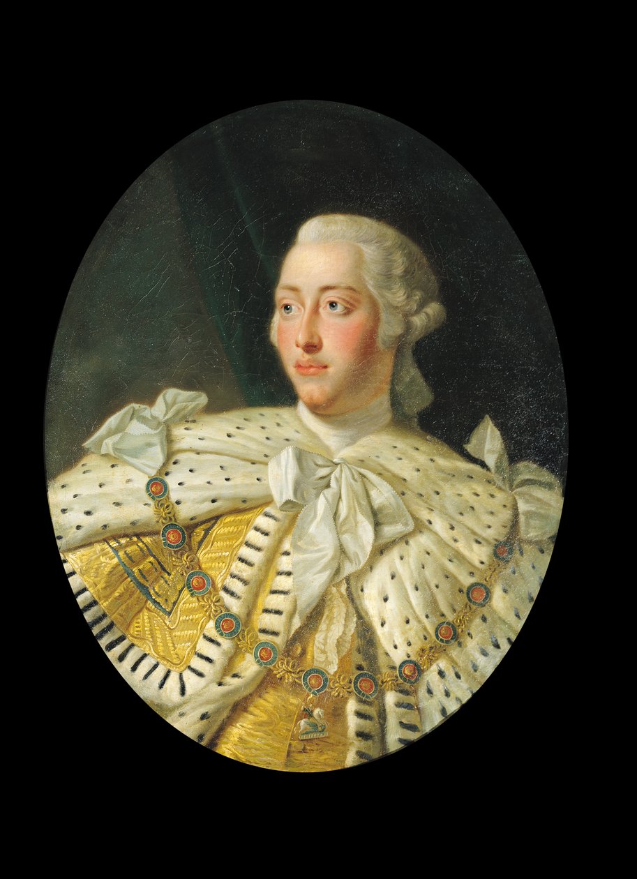 Porträtt av kung George III, efter 1760 av Allan Ramsay