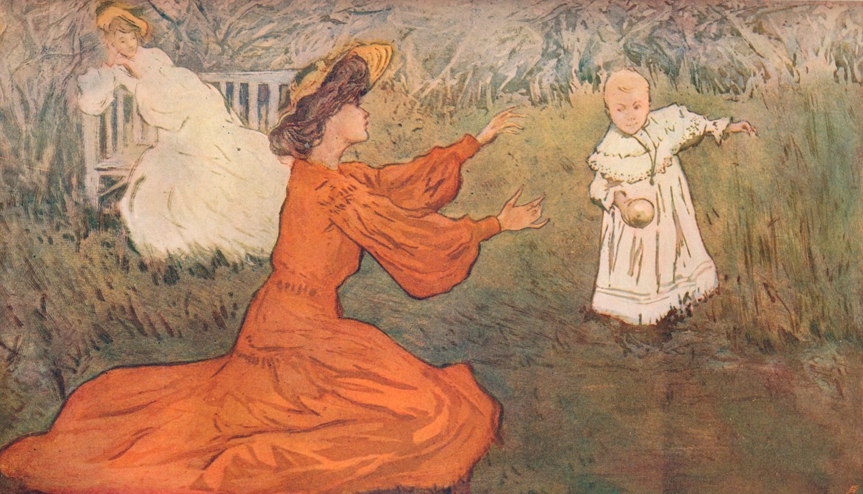Första stegen, c1875-1906, 1906 av Allan Osterlind