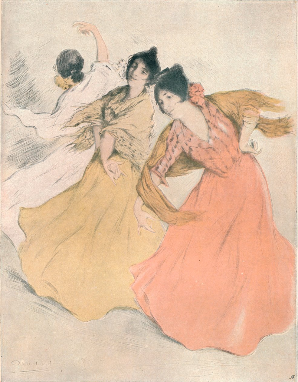 Spanska dansare, c1875-1903, 1903 av Allan Osterlind