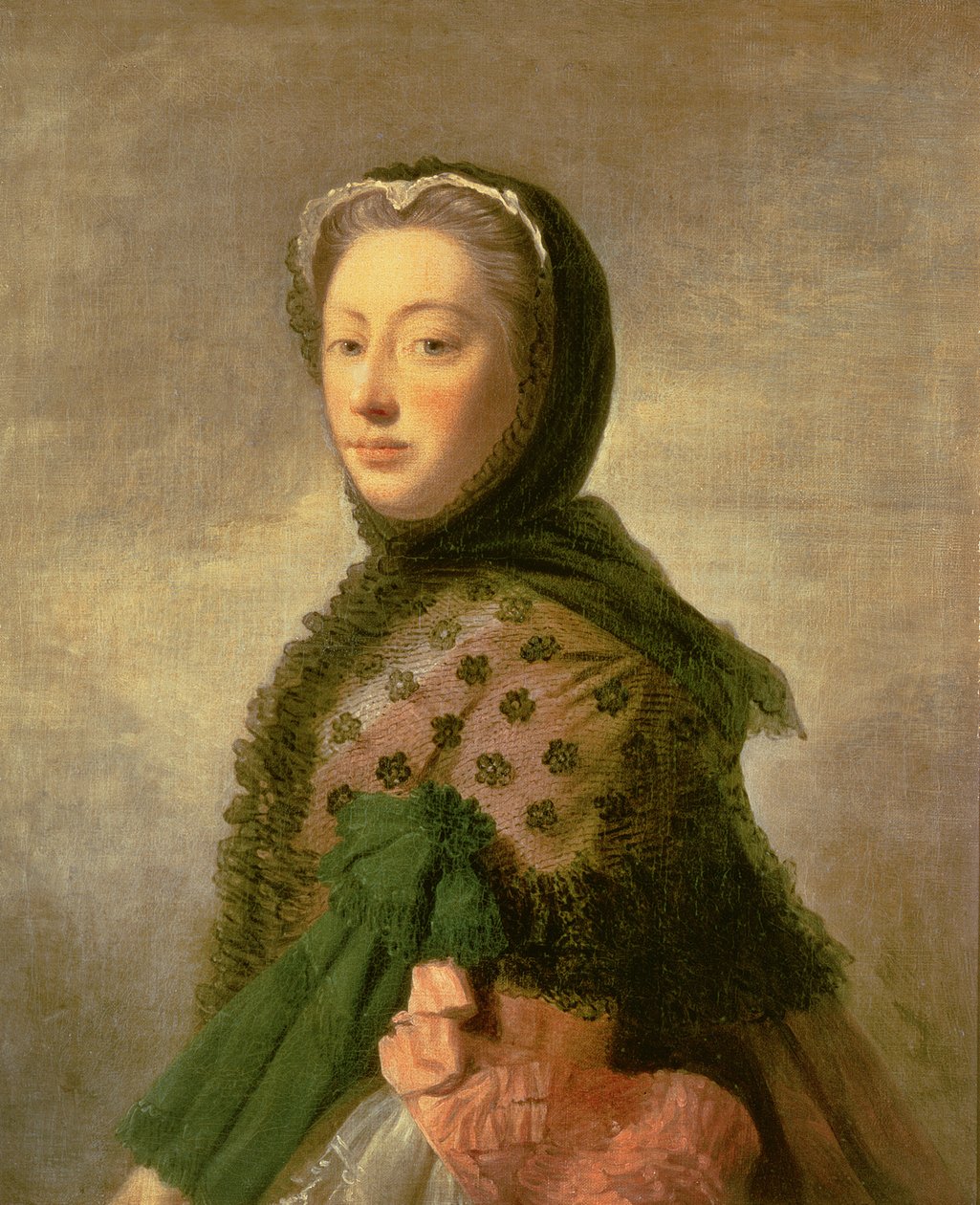 Porträtt av Augusta av Saxe-Gotha, prinsessan av Wales av Allan Ramsay