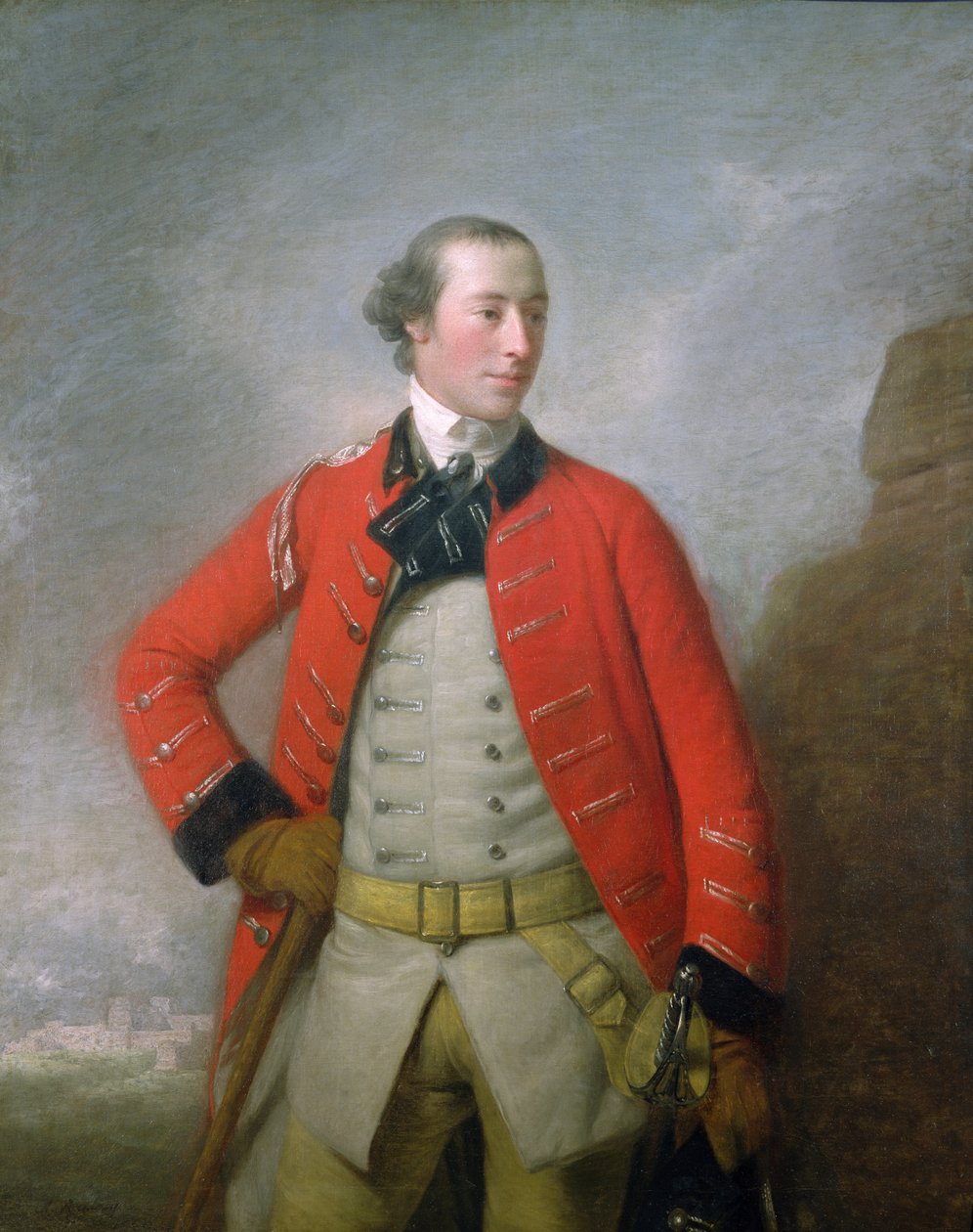 Porträtt av kapten Sir William-Peer Williams, c.1759 av Allan Ramsay