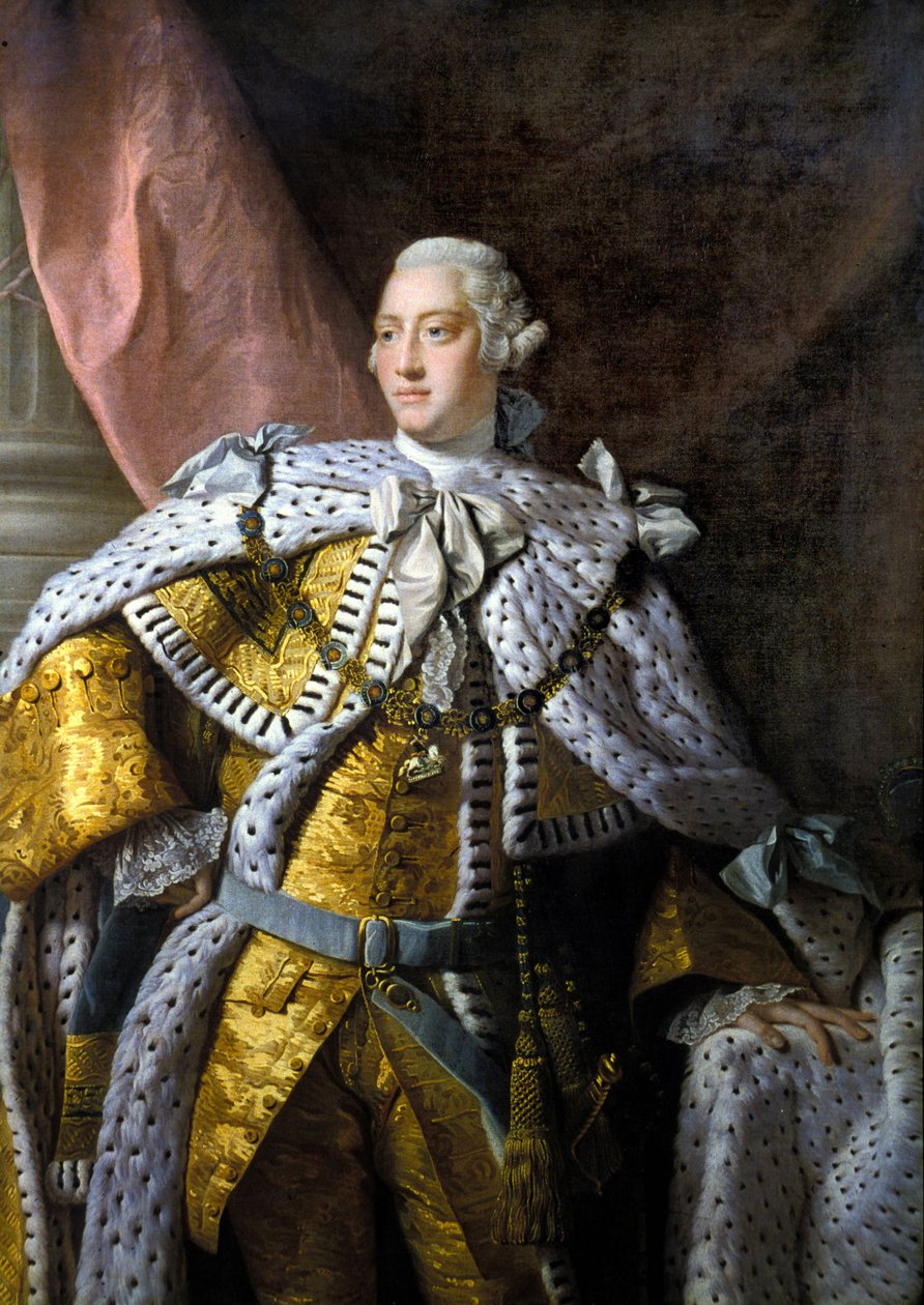 Porträtt av George III (1738-1820). Målning av Allan Ramsay av Allan Ramsay