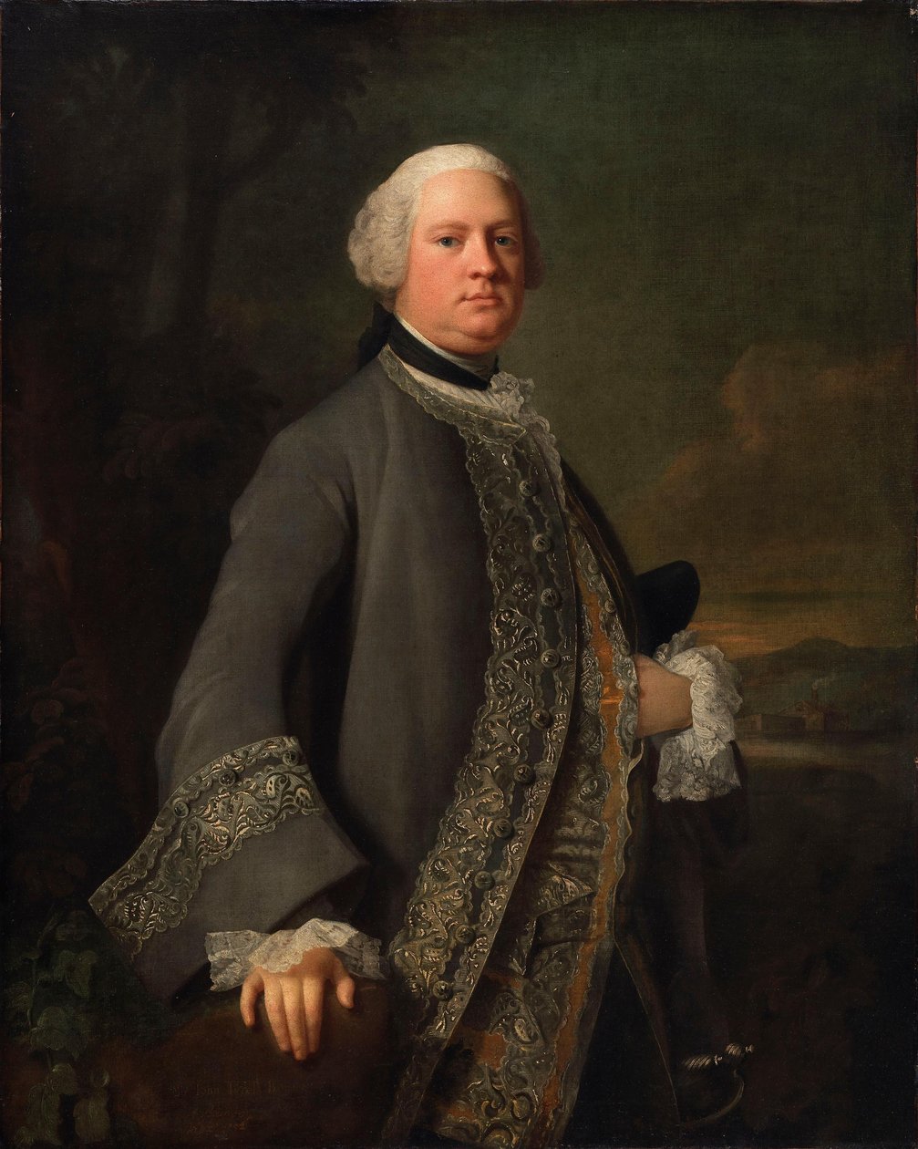 Porträtt av Sir John Tyrell, Bt. av Allan Ramsay