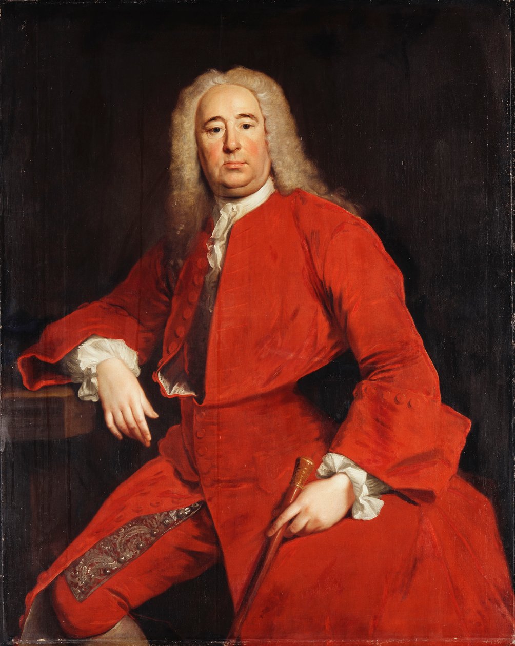 Porträtt av en gentleman, traditionellt identifierad som George Frederick Handel, 1740 av Allan Ramsay