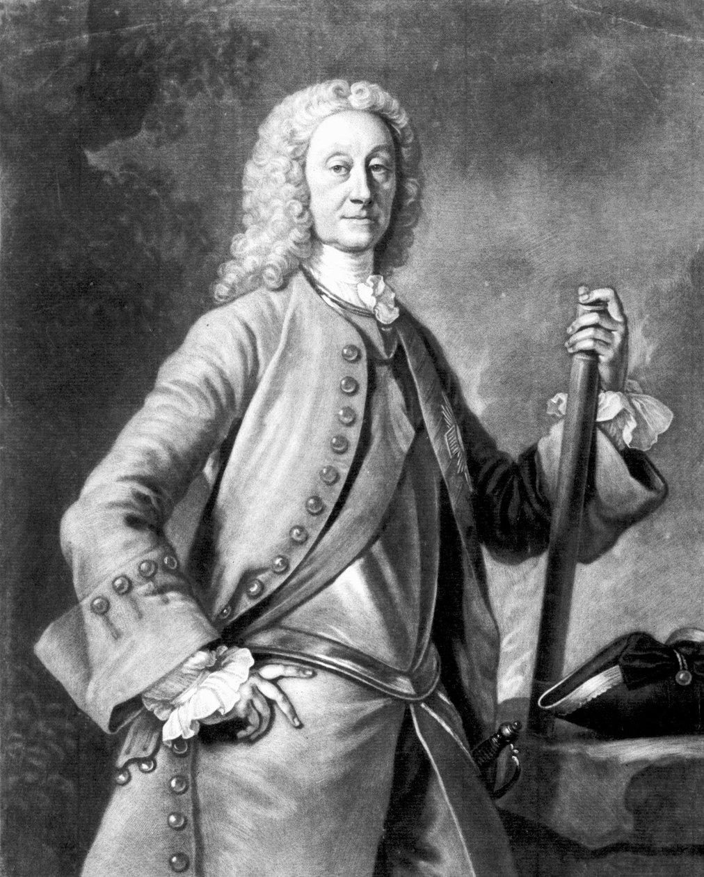 The Right Honorable John Dalrymple, 2nd Earl of Stair, graverad av John Faber av Allan Ramsay