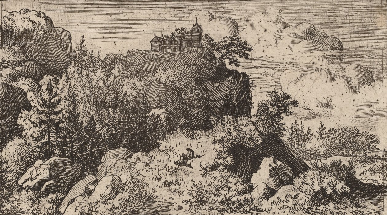Firs in the Defile, förmodligen ca. 16451656. av Allart van Everdingen