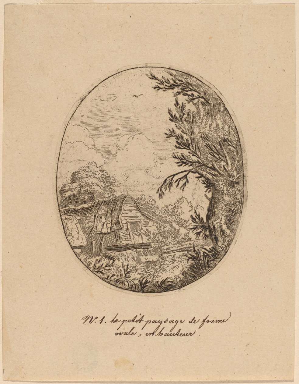 Hamlet mellan träden, troligen ca. 16451656. av Allart van Everdingen