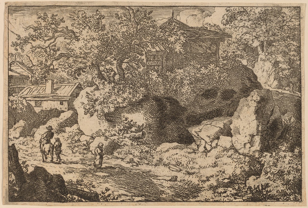 Bonde till häst, troligen ca. 16451656. av Allart van Everdingen