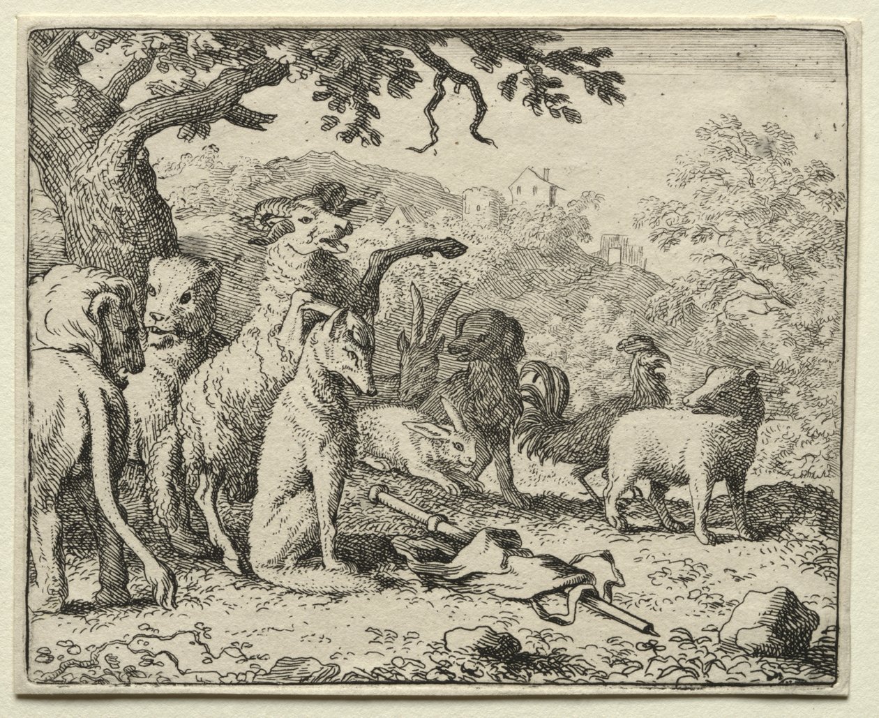 Reynard the Fox: The Benediction given to Reynard av Allart van Everdingen
