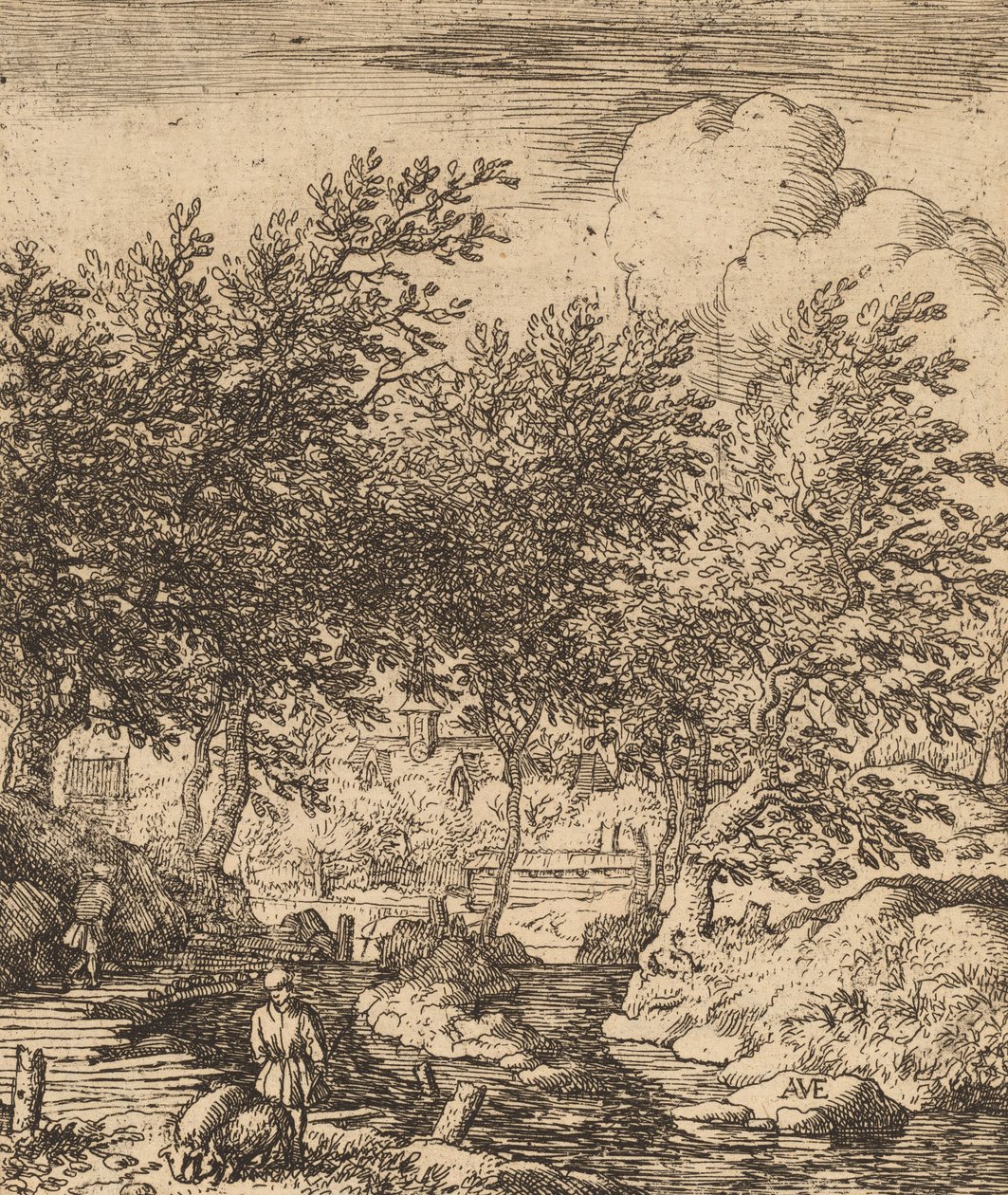 Svinhjärde, troligen ca. 16451656. av Allart van Everdingen