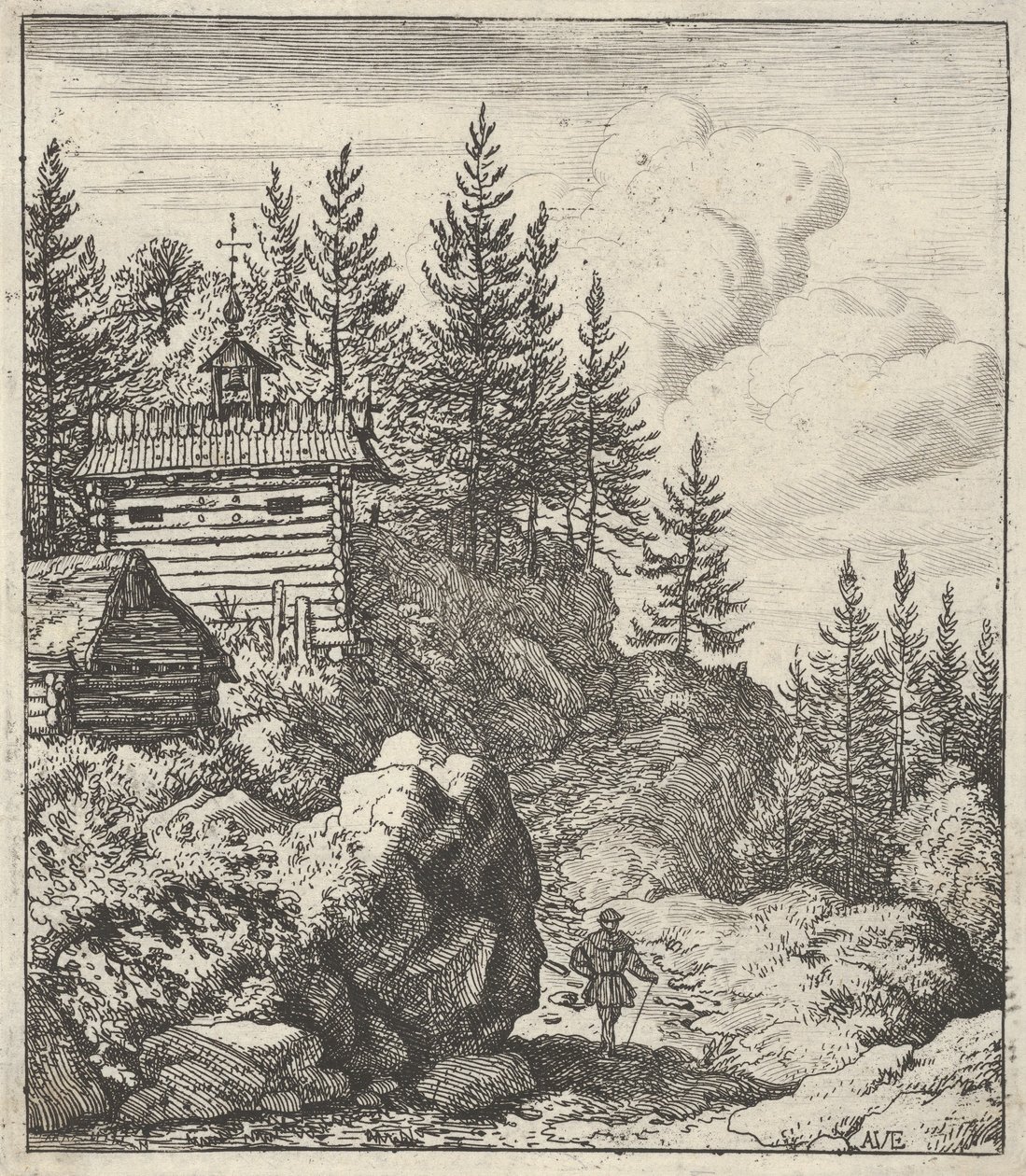 Kapellet, 1600-talet. av Allart van Everdingen