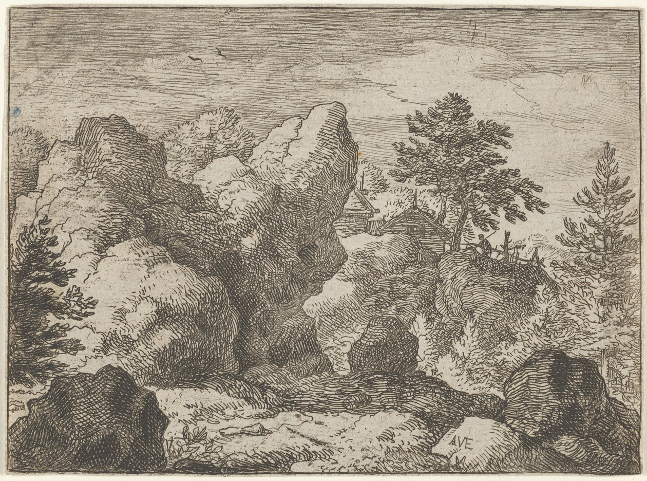 The Pointed Rock, 1600-talet. av Allart van Everdingen
