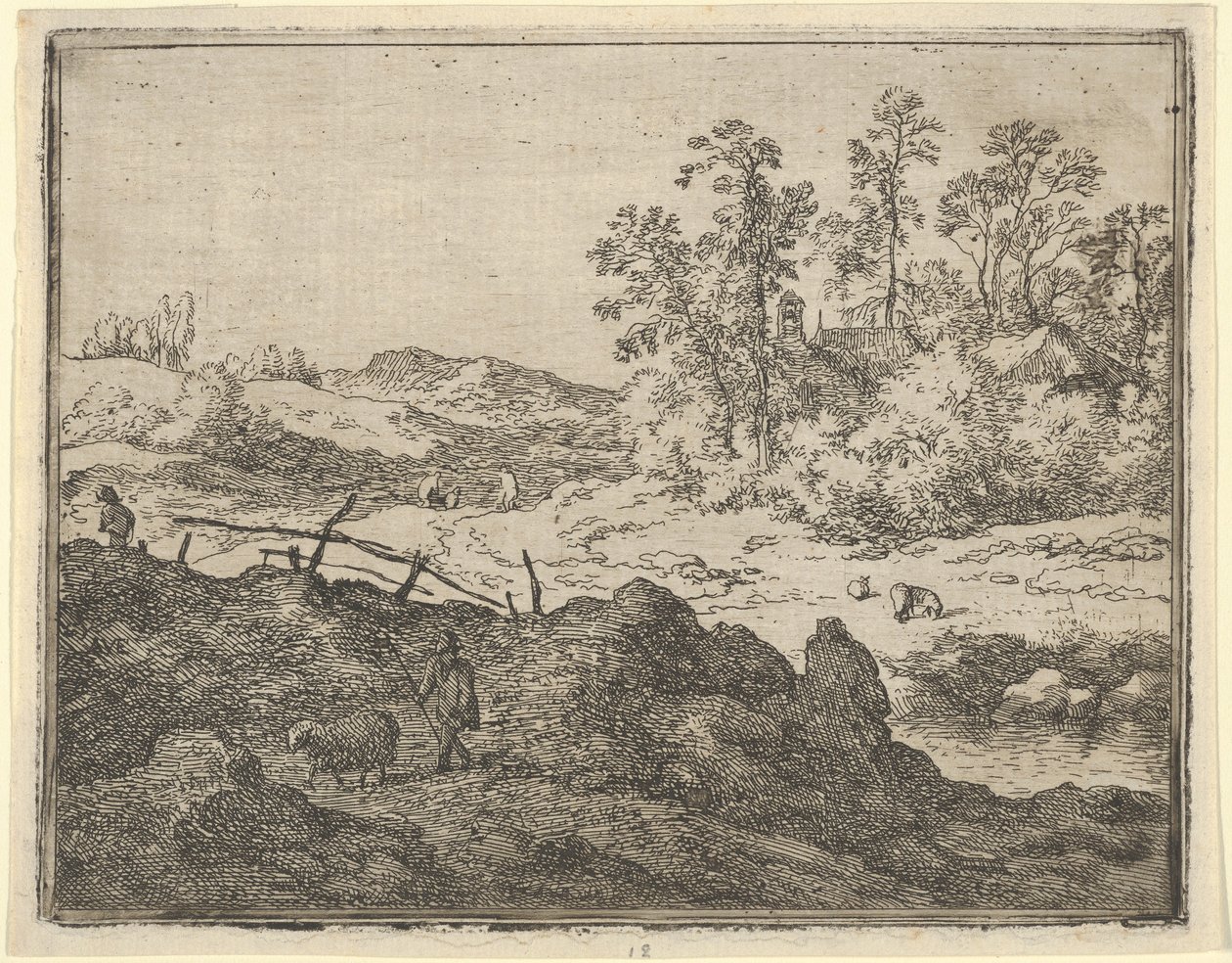 Herden och Lammet, 1600-talet. av Allart van Everdingen