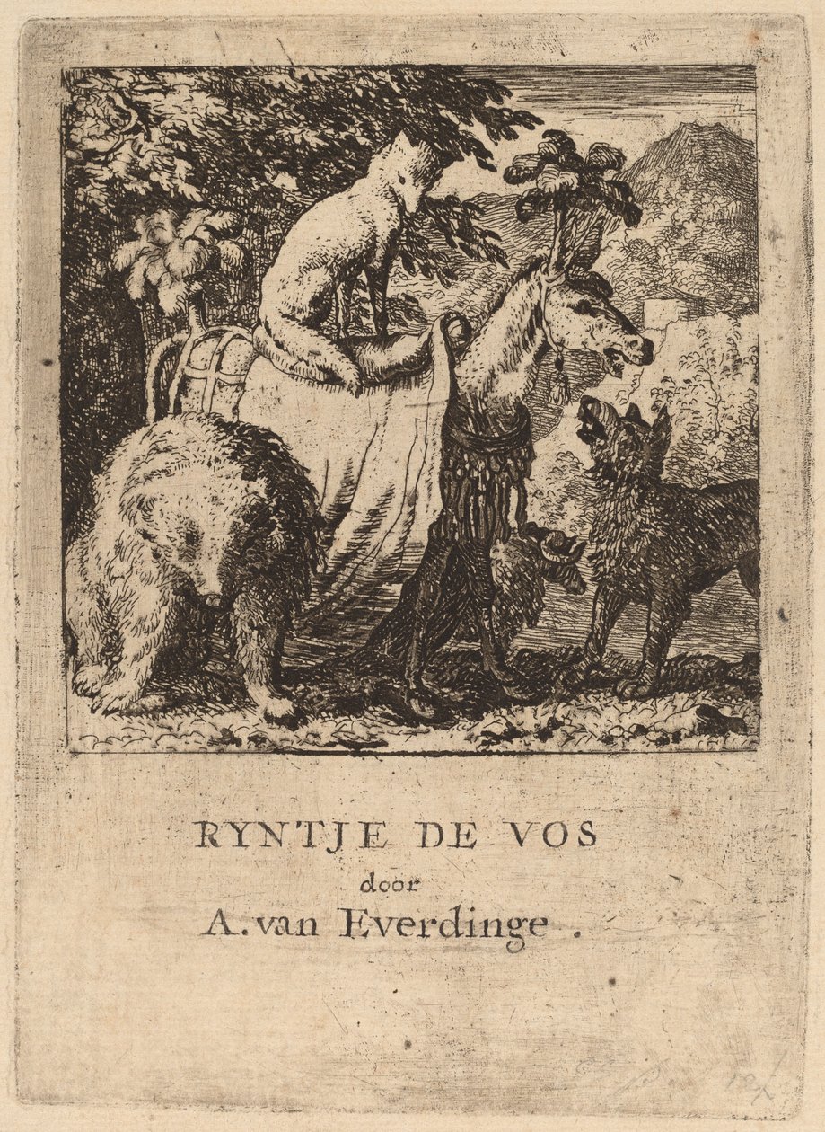 Reynards triumf, troligen ca. 16451656. av Allart van Everdingen